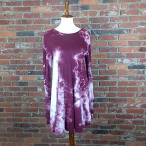 Show Me Your Mumu Mellow Tie Dye Long Sleeve Tunic Dress Size Small